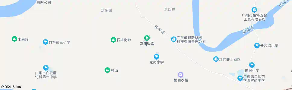 广州龙岗村_公交站地图_广州公交_妙搜公交查询2025