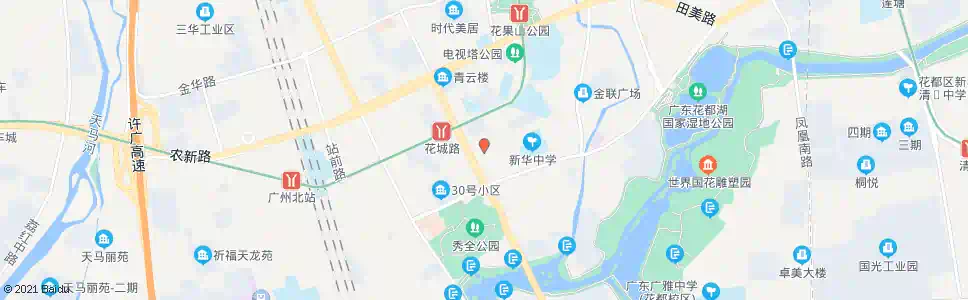 广州横潭市场_公交站地图_广州公交_妙搜公交查询2025