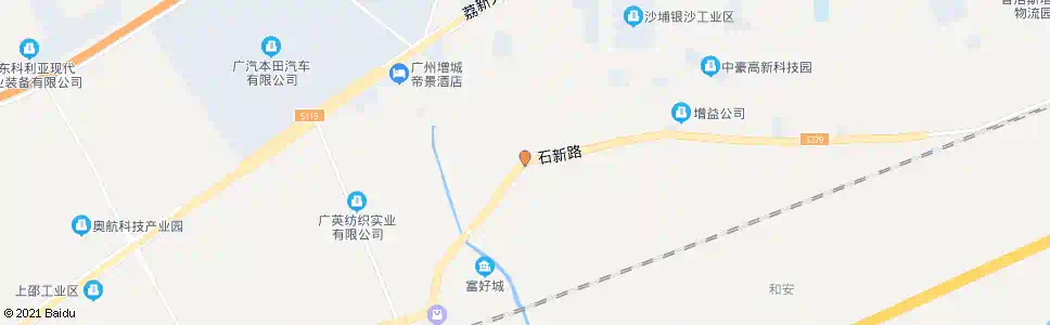 广州官道村_公交站地图_广州公交_妙搜公交查询2025
