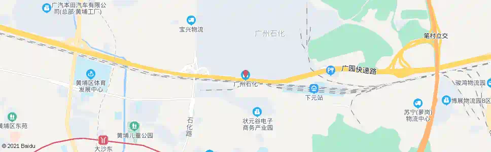 广州新日石化_公交站地图_广州公交_妙搜公交查询2025