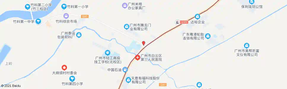 广州竹料大道_公交站地图_广州公交_妙搜公交查询2025