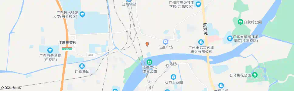 广州江同路_公交站地图_广州公交_妙搜公交查询2025