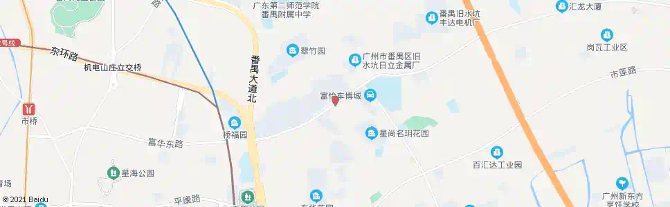 广州桥虹花园_公交站地图_广州公交_妙搜公交查询2025