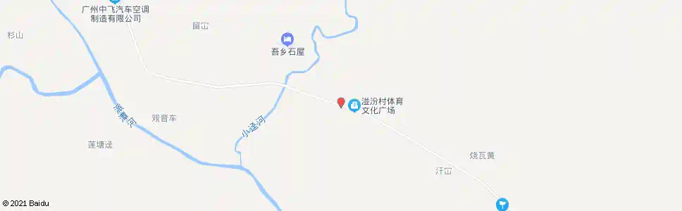 广州湴汾村_公交站地图_广州公交_妙搜公交查询2025