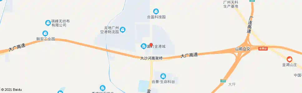 广州富力金港城总站_公交站地图_广州公交_妙搜公交查询2025