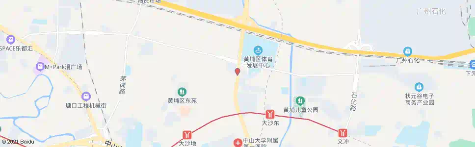 广州黄埔体育馆_公交站地图_广州公交_妙搜公交查询2025