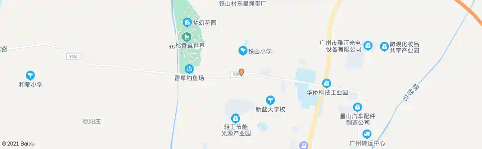 广州铁山村_公交站地图_广州公交_妙搜公交查询2025