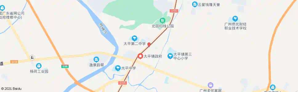 广州太平小学_公交站地图_广州公交_妙搜公交查询2025