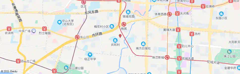 广州共和路_公交站地图_广州公交_妙搜公交查询2025