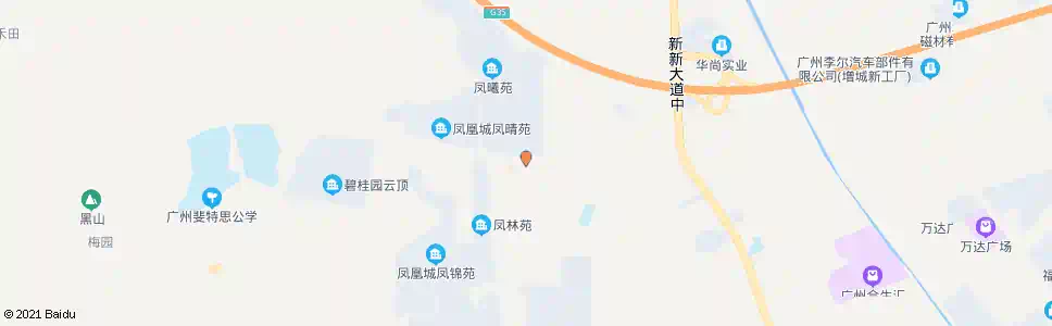 广州凤凰市场_公交站地图_广州公交_妙搜公交查询2025