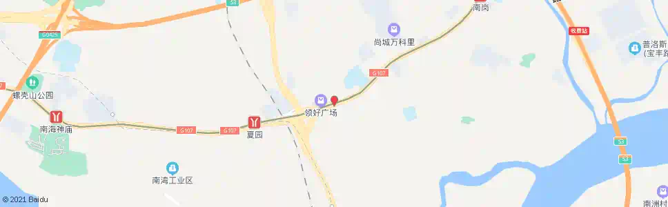 广州开发大道立交东总站_公交站地图_广州公交_妙搜公交查询2025