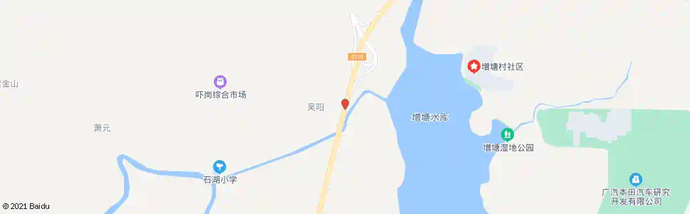 广州吓岗村_公交站地图_广州公交_妙搜公交查询2025