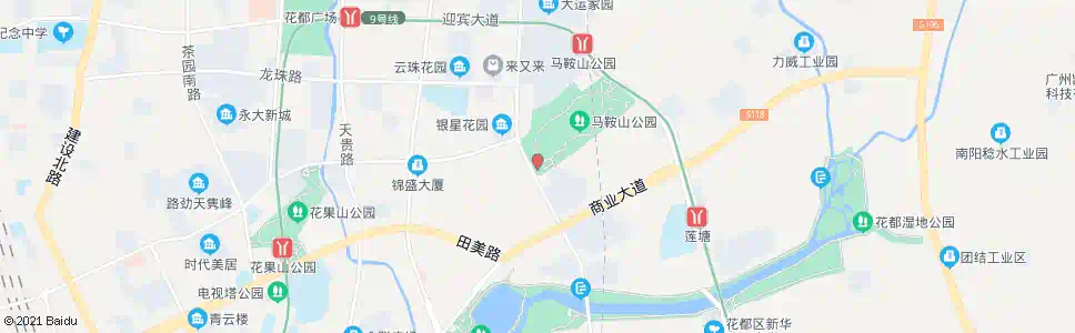 广州马鞍山公园西门总站_公交站地图_广州公交_妙搜公交查询2025