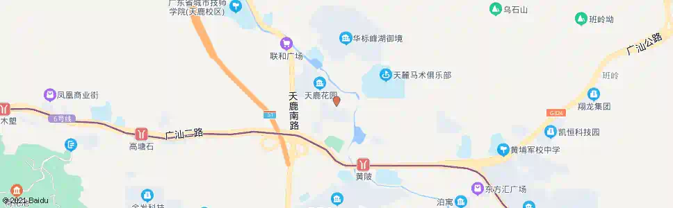 广州岗联(里官路)_公交站地图_广州公交_妙搜公交查询2025