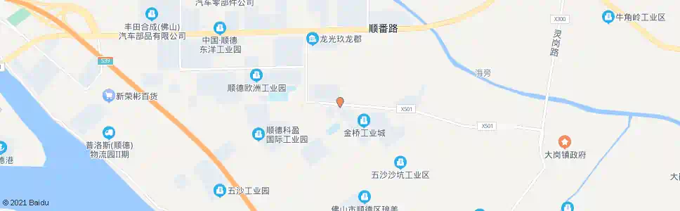 广州五沙一村_公交站地图_广州公交_妙搜公交查询2025