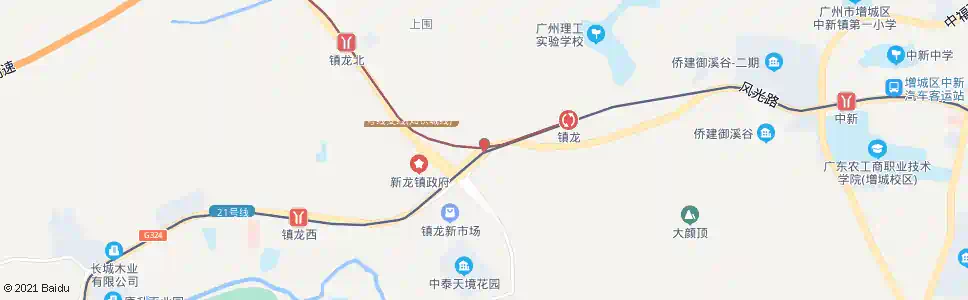 广州康大路口_公交站地图_广州公交_妙搜公交查询2025