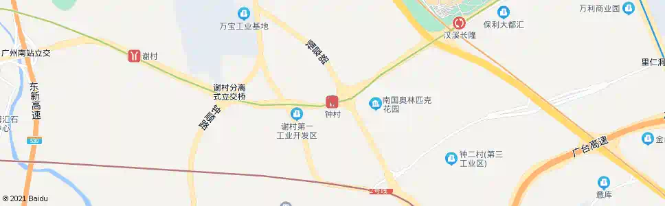 广州地铁钟村站_公交站地图_广州公交_妙搜公交查询2025