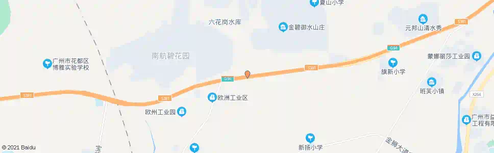 广州金碧御水山庄总站_公交站地图_广州公交_妙搜公交查询2025