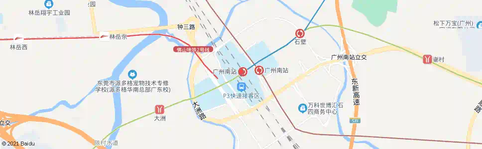 广州南星村_公交站地图_广州公交_妙搜公交查询2025