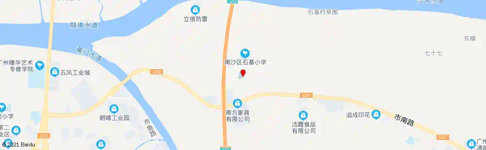 广州石基村市场_公交站地图_广州公交_妙搜公交查询2025