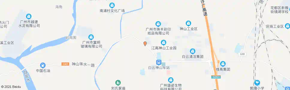 广州井岗村_公交站地图_广州公交_妙搜公交查询2025