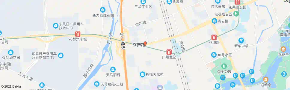 广州布新_公交站地图_广州公交_妙搜公交查询2025