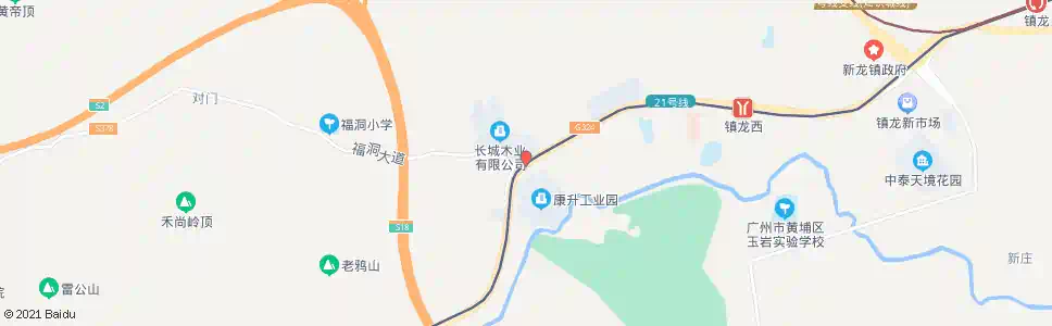 广州福洞村路口_公交站地图_广州公交_妙搜公交查询2025
