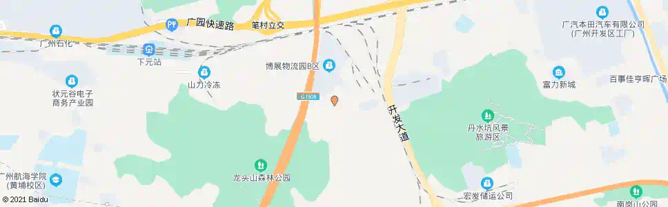 广州笔岗新村_公交站地图_广州公交_妙搜公交查询2025