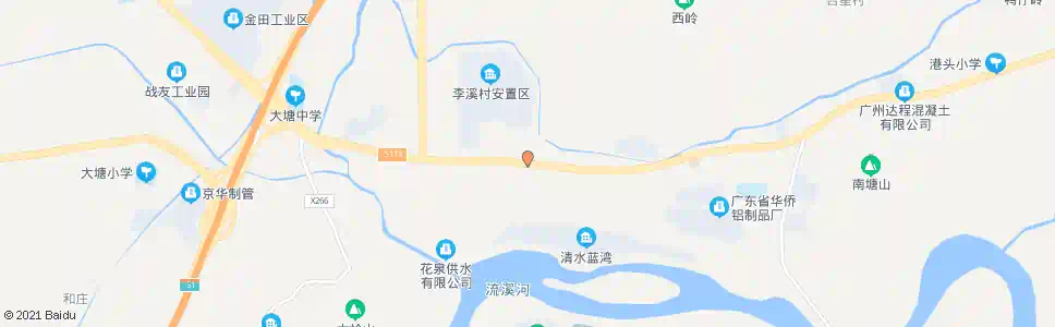 广州保良村_公交站地图_广州公交_妙搜公交查询2025