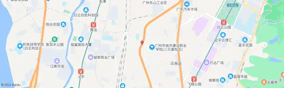 广州三元里大道中_公交站地图_广州公交_妙搜公交查询2025