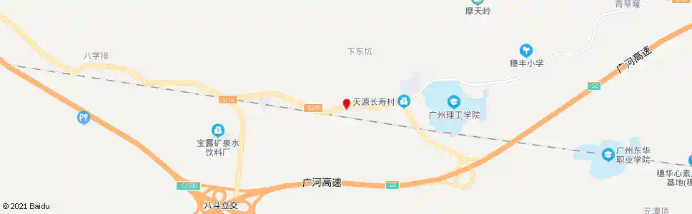 广州茶山下_公交站地图_广州公交_妙搜公交查询2025