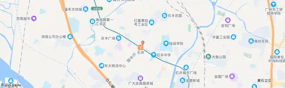 广州石井大道(石沙路口)_公交站地图_广州公交_妙搜公交查询2025