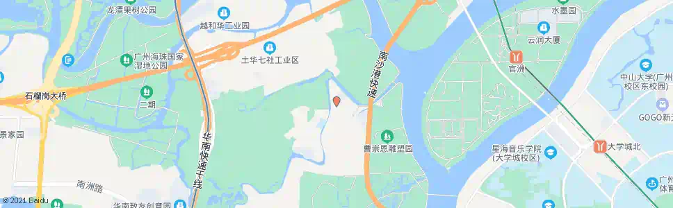 广州小洲总站_公交站地图_广州公交_妙搜公交查询2025