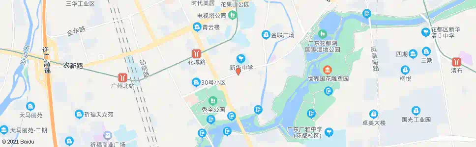 广州颜峰牌坊_公交站地图_广州公交_妙搜公交查询2025