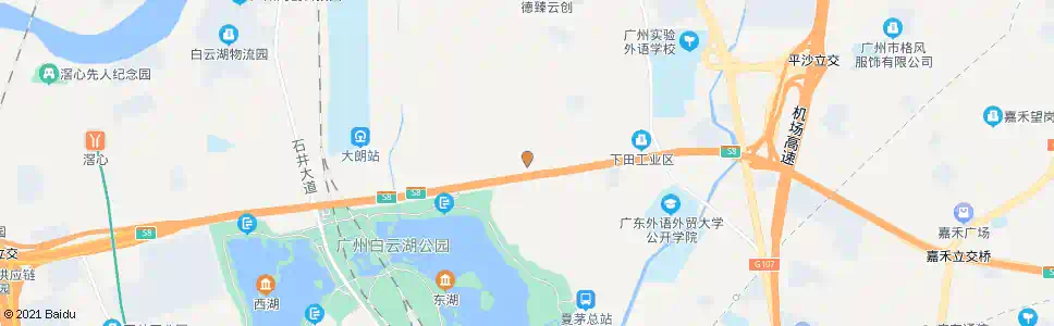 广州大朗工业路_公交站地图_广州公交_妙搜公交查询2025