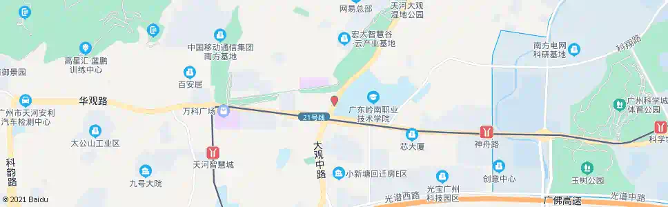广州科学大道口_公交站地图_广州公交_妙搜公交查询2025