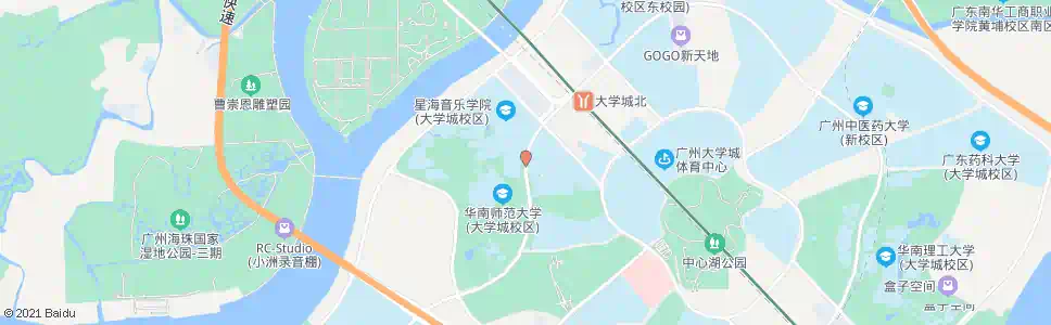 广州星海学院_公交站地图_广州公交_妙搜公交查询2025