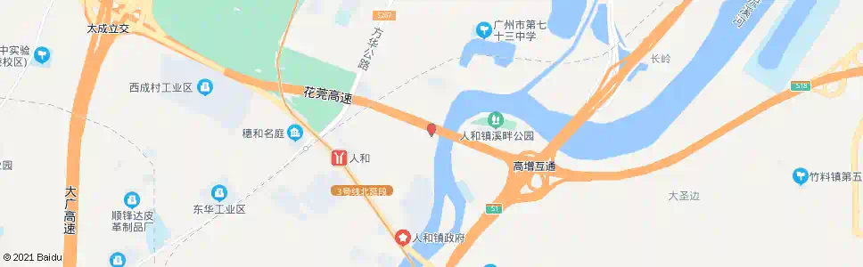 广州高增大桥北_公交站地图_广州公交_妙搜公交查询2025