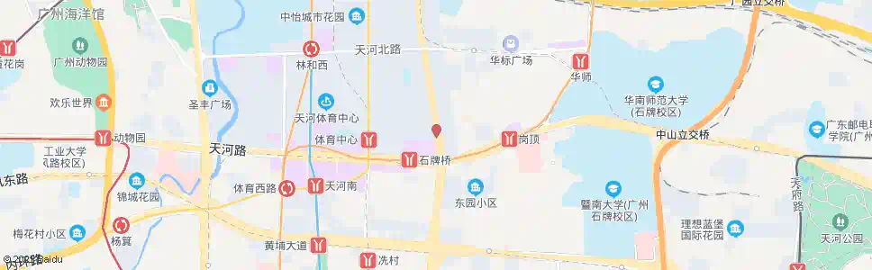 广州天河东路口_公交站地图_广州公交_妙搜公交查询2025