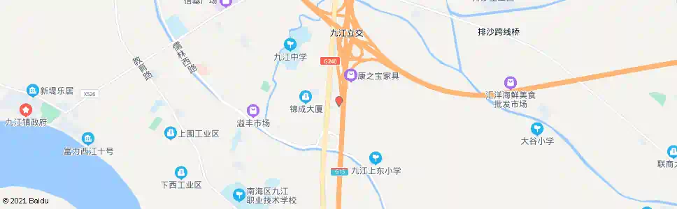 广州上东腾滘四约大道口_公交站地图_广州公交_妙搜公交查询2025