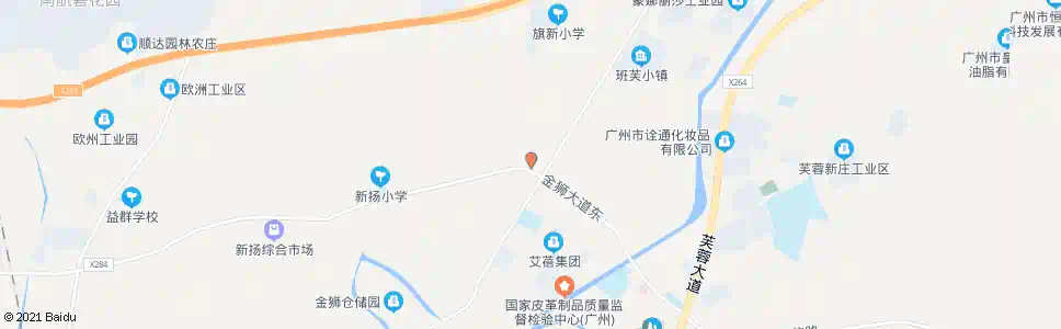 广州旗新村_公交站地图_广州公交_妙搜公交查询2025