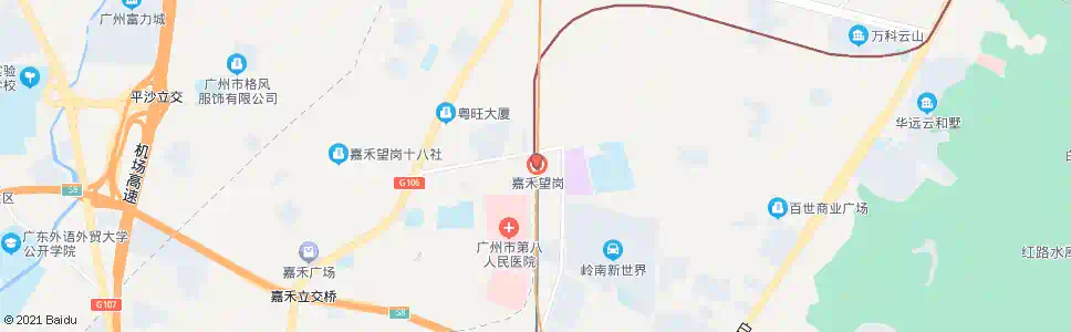 广州地铁嘉禾望岗站(华英路)_公交站地图_广州公交_妙搜公交查询2025