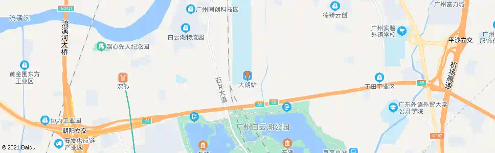 广州大朗路_公交站地图_广州公交_妙搜公交查询2025