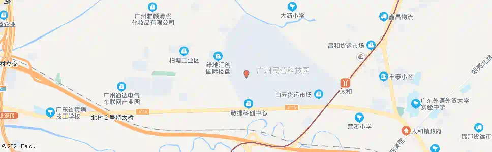 广州太和总站(民营科技园)_公交站地图_广州公交_妙搜公交查询2025