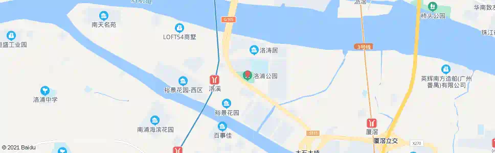 广州洛浦园_公交站地图_广州公交_妙搜公交查询2025