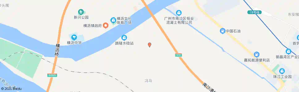 广州冯马二村_公交站地图_广州公交_妙搜公交查询2025