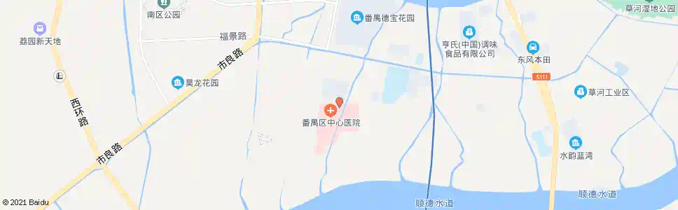 广州番禺中心医院总站_公交站地图_广州公交_妙搜公交查询2025