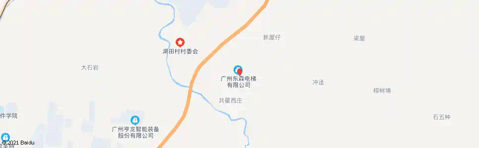 广州共星村_公交站地图_广州公交_妙搜公交查询2025