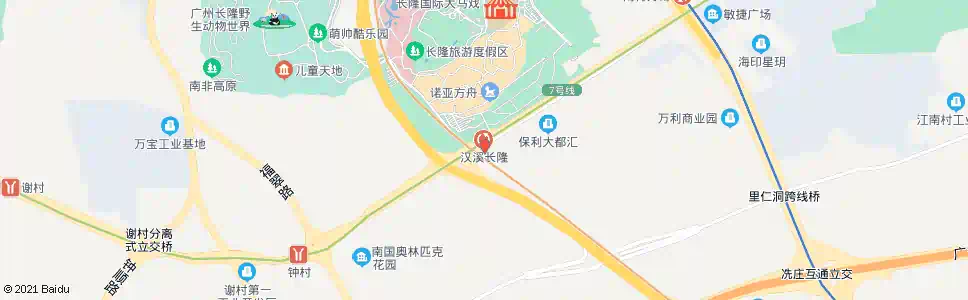 广州汉溪长隆站_公交站地图_广州公交_妙搜公交查询2025
