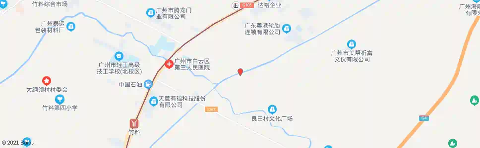 广州良田南路_公交站地图_广州公交_妙搜公交查询2025